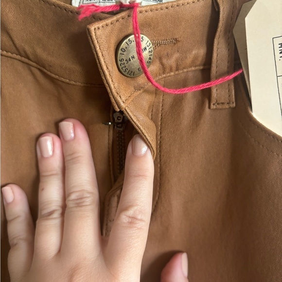 Current‎ Elliot Lamb leather exterior skinny pants size 0/25 - Picture 4 of 8